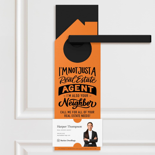 Door Hanger with Attachment for business card.